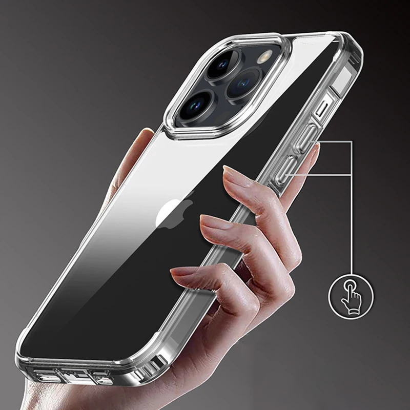 Clear Phone Case for iPhone 14 13 12 11 Pro Max XR X XS Max Silicone Soft Back Cover for iPhone 14 13 12 11 XR XS MAX 6 7 8 Case