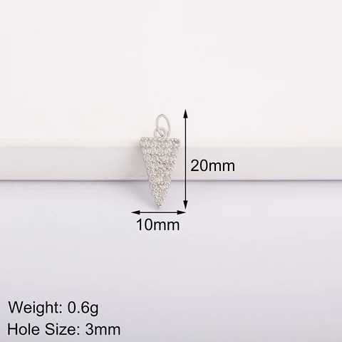 Подвеска из меди с цирконом