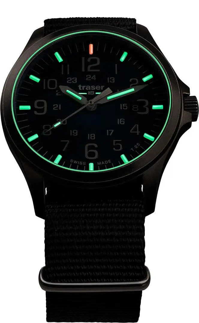 [Tracer] часы P67 для офицера Pro GunMetal Blue 108632 мужские черные