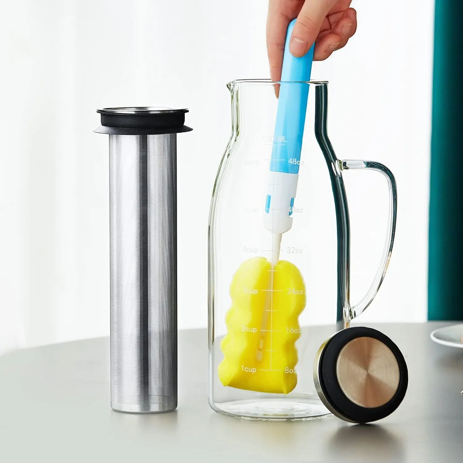 Кофеварка для холодного заваривания чая Pokaro Tea Cold Brew Кофейник 1500 мл и
