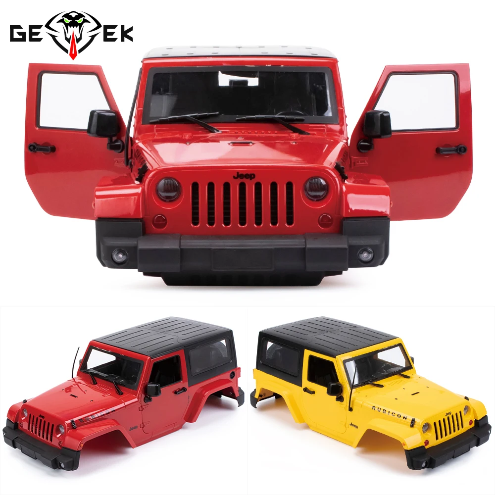 Колесная база 275 мм JK Wrangler Rubicon, 2-дверный твердый корпус для 1/10 RC Crawler Axial SCX10 D90 CC01 TF2