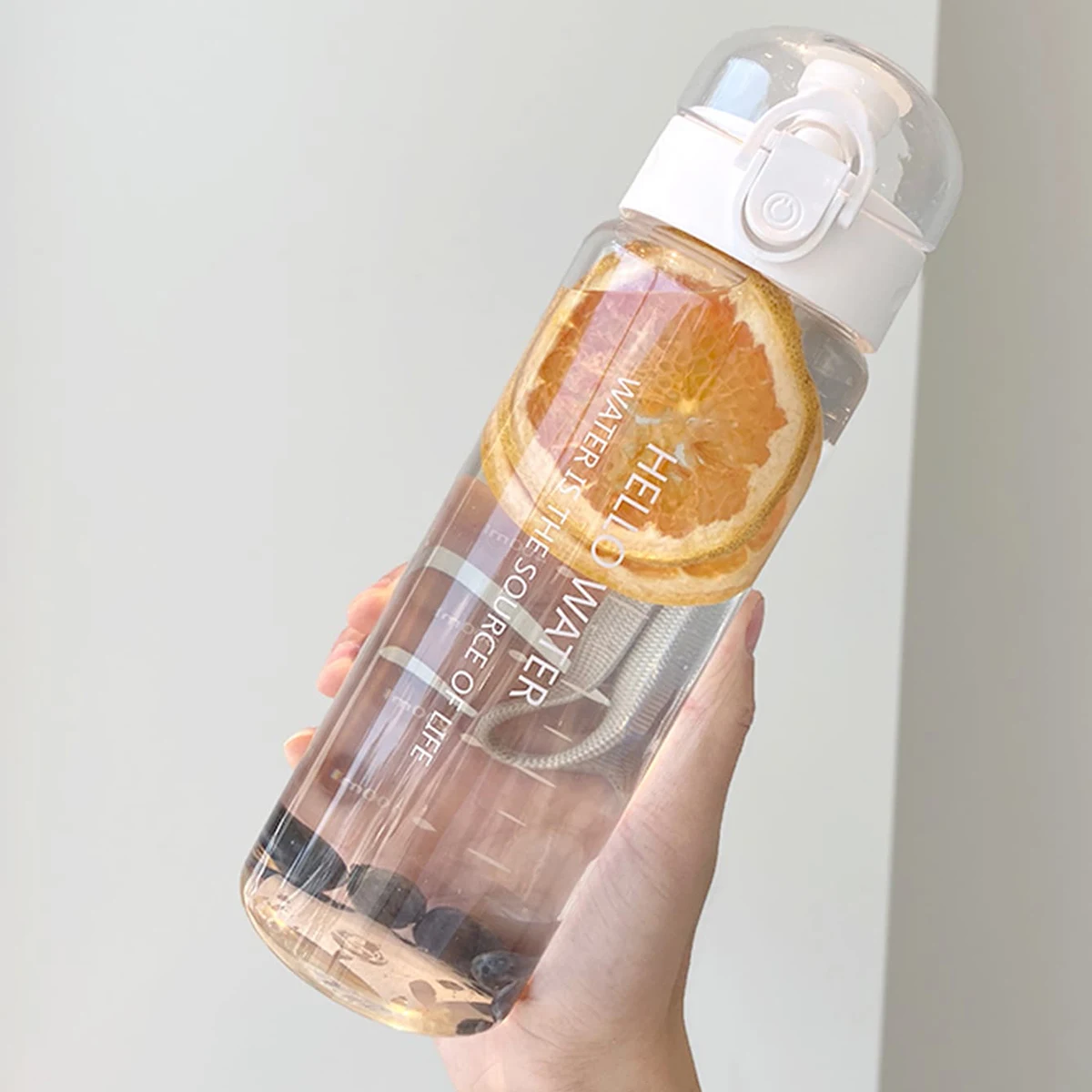 Портативная Спортивная Чашка Для Чая 1 Шт. Прозрачная Пластиковая Бутылка Воды