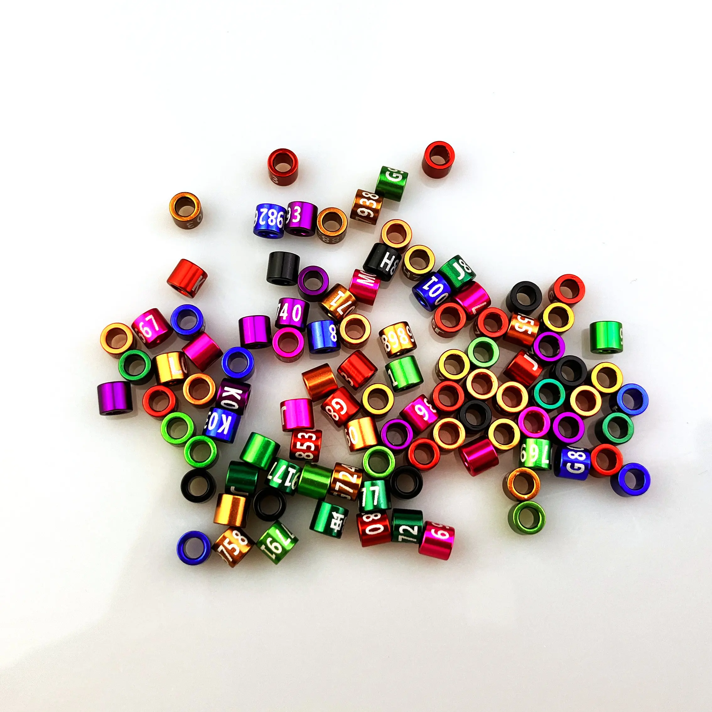 25PCS/lot Closed 2.6mm Finch Rings (Non-Custom, Random-Chara