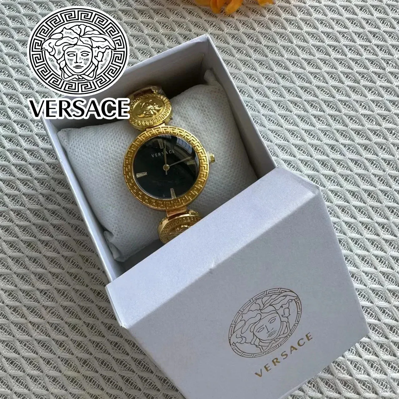 Часы в стиле Версаче модные женские часы легкие роскошные браслеты высокого