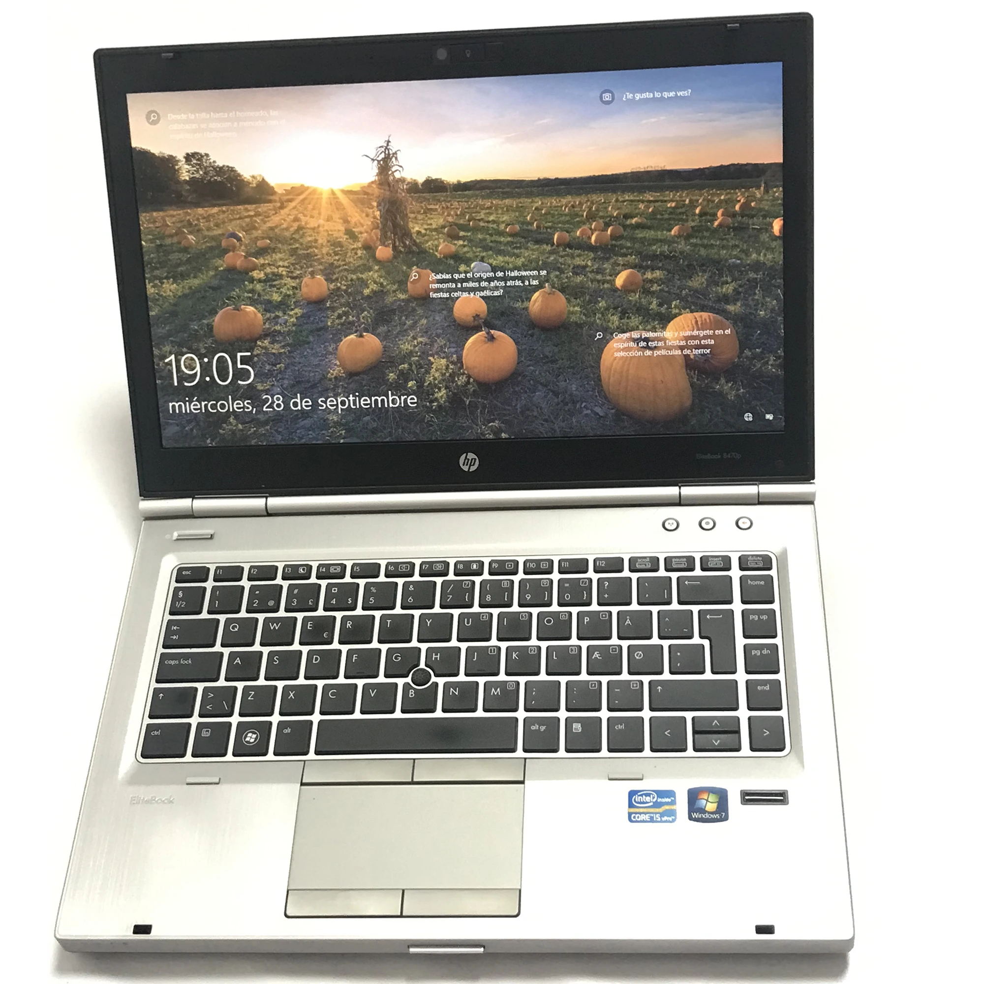 Portatile Ricondizionato Hp 14 "Elitebook 8470P I5 2.8Ghz 4Gb Ram Disk Ssd A Stato Solido 180 Gb Webcam Dvd Windows Wifi Windows 10 Pro