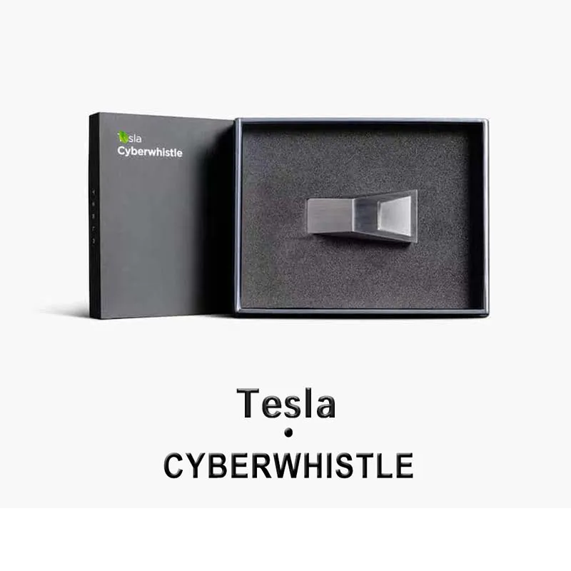 

Свисток для Tesla Model 3 Y S X, Стайлинг грузовика, сетевой свисток из нержавеющей стали, металлические изделия, универсальные аксессуары