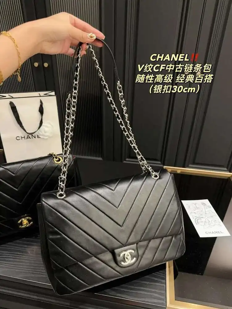 точная копия 1:1 Сумка Из ВолоВьей Кожи В Стиле Шанель 30см*21см |