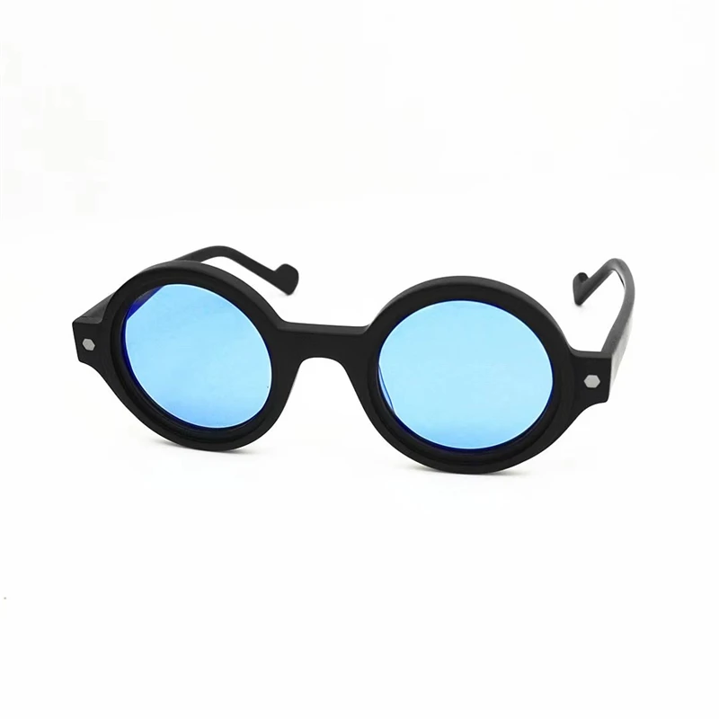 JAMES TART 467S Sunglasses For Men Women Summer Style Anti-Ultraviolet Retro Plate Round Frame Random Box
