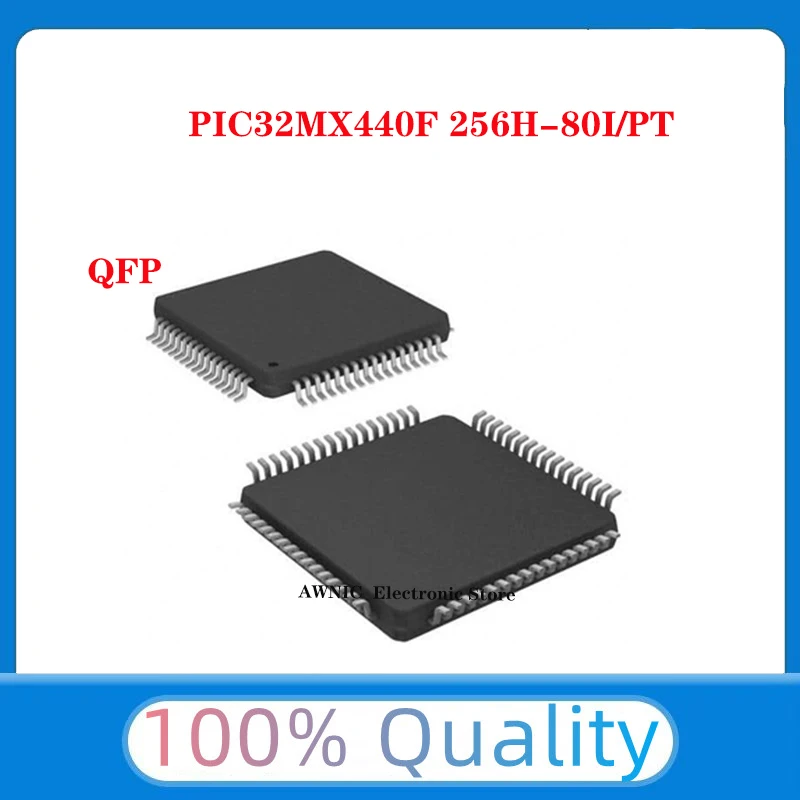 

5-10pcs PIC32MX440F256H-80I/PT PIC32MX440F TQFP-64