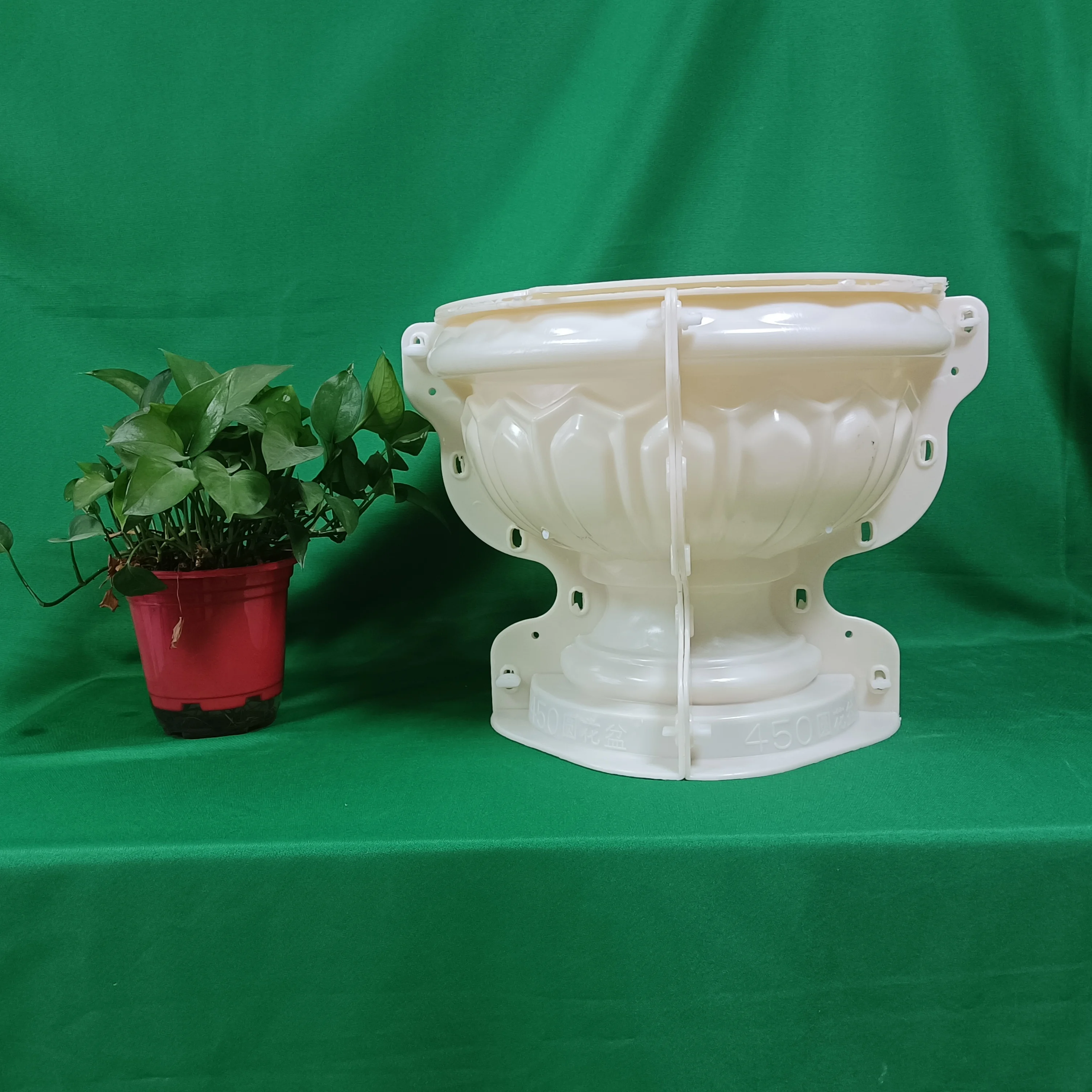 D45cm Reazone ABS high quality plastic precast concrete flower pot planter molds for sale images - 6