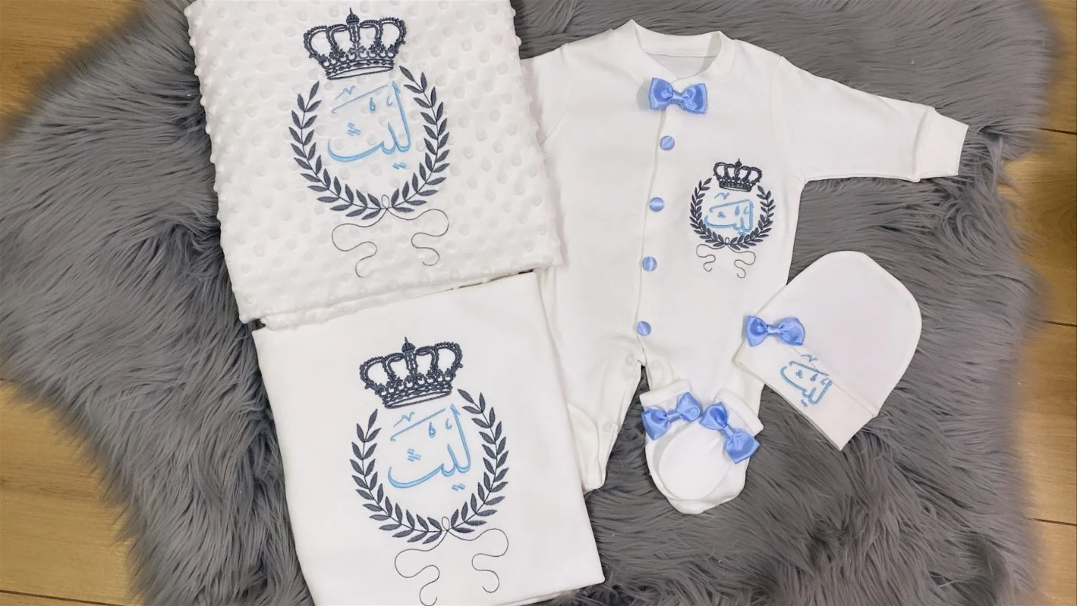 

Jaju Baby King Корона и имя вышитый дизайн детские комбинезоны