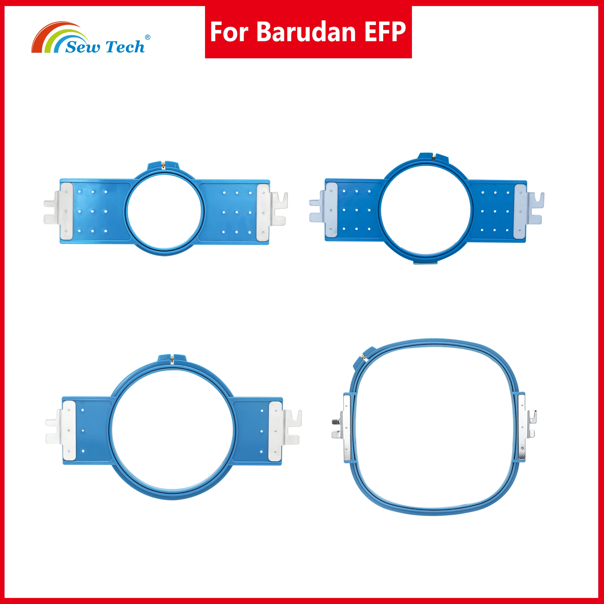 Sew Tech-aros de bordado para Barudan EFP, máquina de coser y bordar, anillos, Marcos tubulares