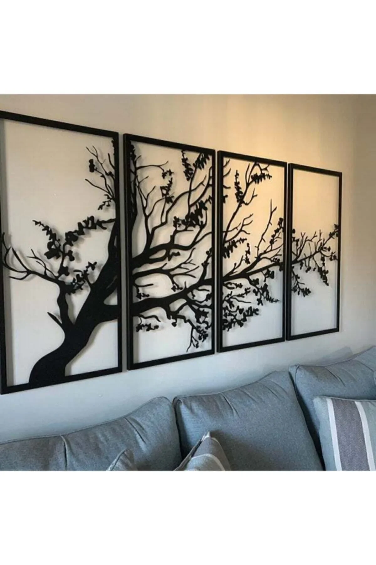 

Decorative Autumn Spring Black 4 Tree of Life, Quality Gift Ideas, Modern Luxury Home Office Decoration, Nature Landscape Decor
