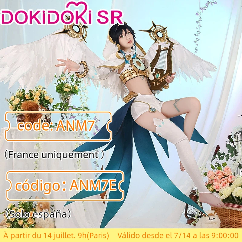 PRE-SALE DokiDoki-SR Game Genshin Impact Cosplay Костюм Venti манга игра Косплей Хэллоуин | Тематическая