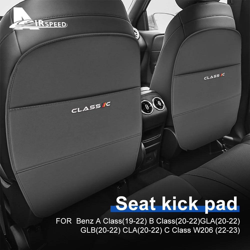 

Кожаные защитные коврики для заднего сиденья автомобиля Mercedes Benz A B C Class GLA GLB CLA W206 19-2022