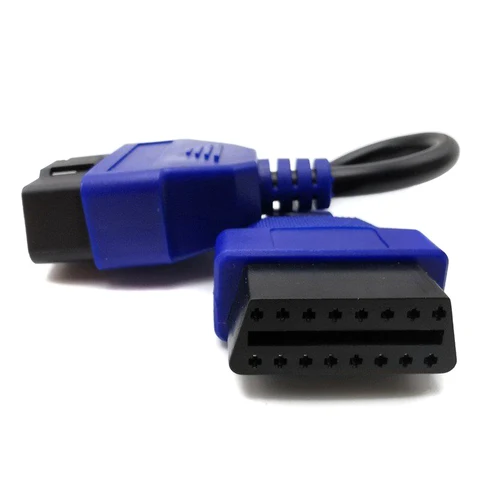 Удлинительный кабель OBD2 30 см II Кабель OBD2, 16-контактный Автомобильный диагностический удлинитель