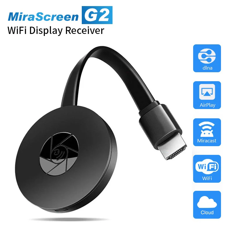 

Miracast Android Dongle Mirascreen Wifi HDMI-compatible Airplay TV Stick Wireless Display Receiver 1080P Media Streamer Adapter
