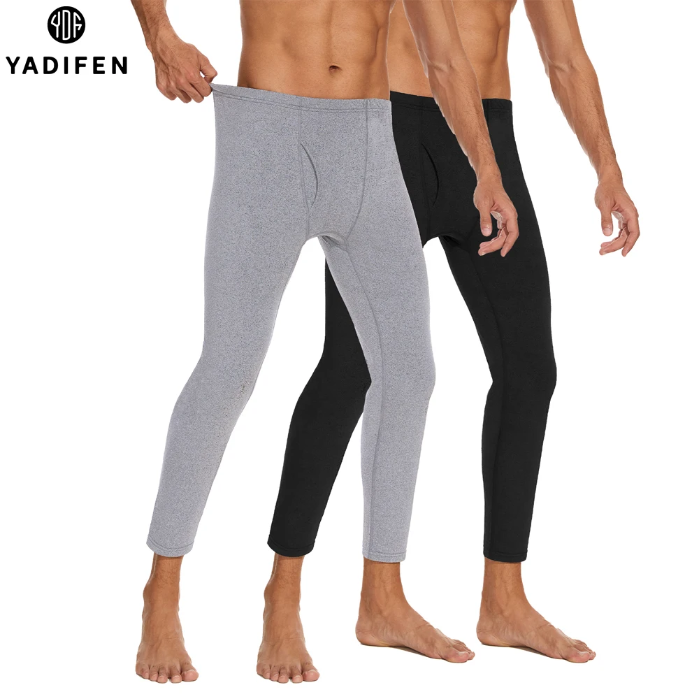 

Men Long Johns Thermal Pants Skin-Friendly Underwear High Elastic Plush Men Underpants Winter Warm Leggings Comfortable Tights