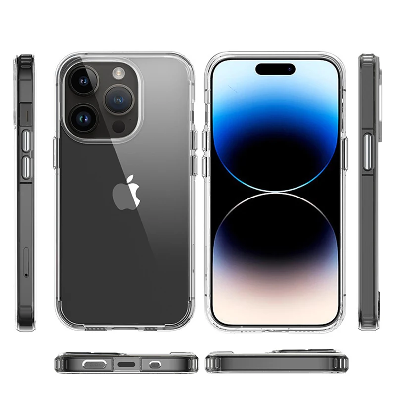 Clear Phone Case for iPhone 14 13 12 11 Pro Max XR X XS Max Silicone Soft Back Cover for iPhone 14 13 12 11 XR XS MAX 6 7 8 Case