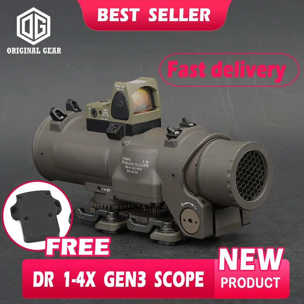 Оригинальная Тактическая Винтовка DR 1-4X GEN3 оптический прицел с - Цена: 26130.33