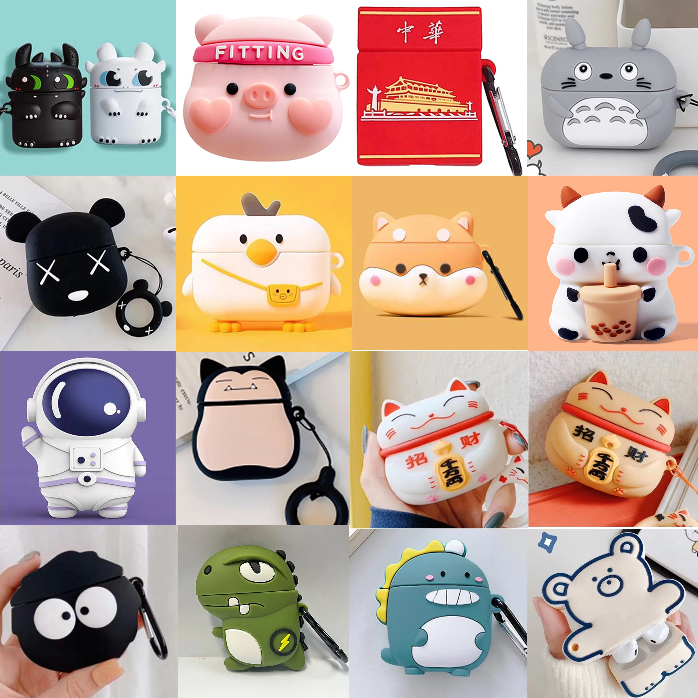 

For i9/i11/i12/inpods12 Headphone Box Cute Elmo Cookies Case Silicone Full Protective For Phone Bluetooth Cover