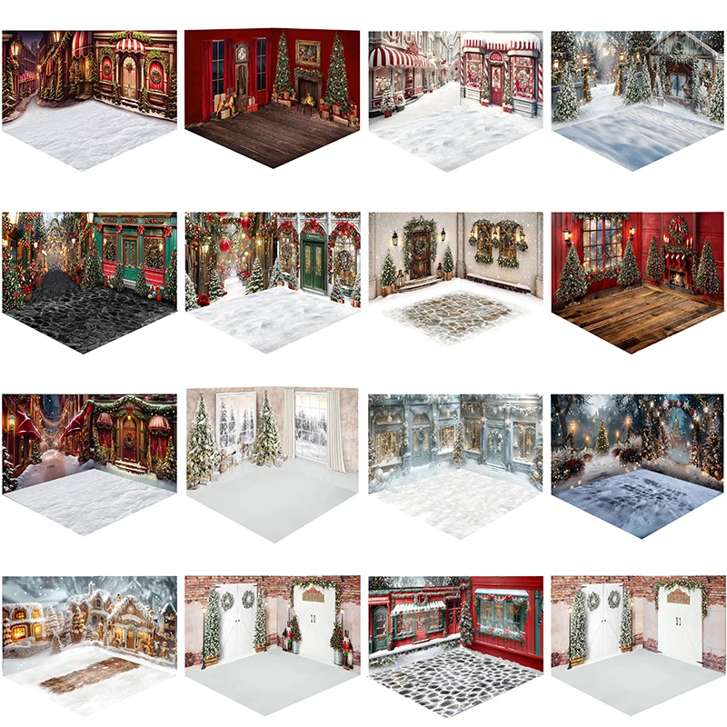 Фоны для детской семейной фотосъемки с рождественскими мотивами