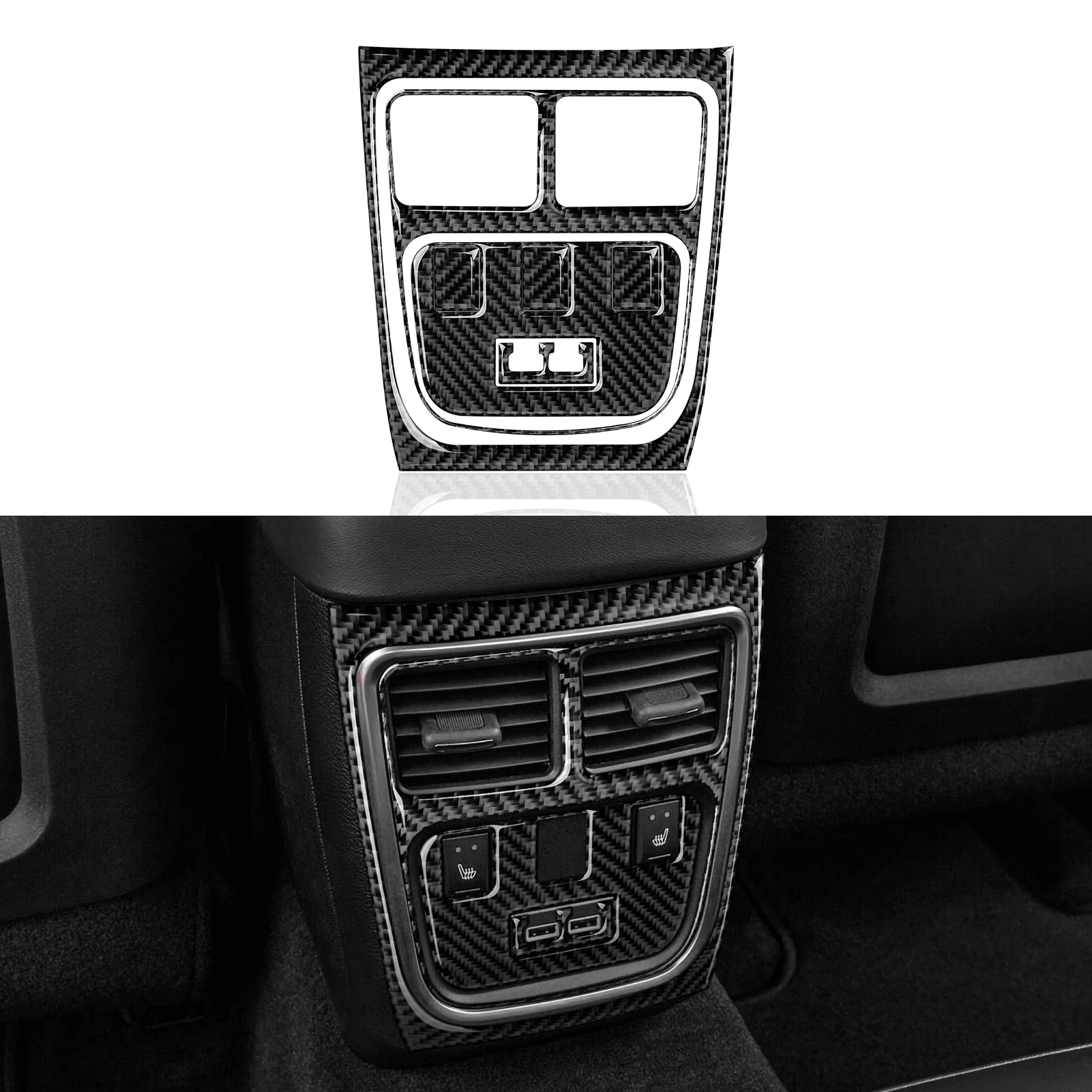 Наклейка на заднюю решетку вентиляционного отверстия из углеродного волокна для