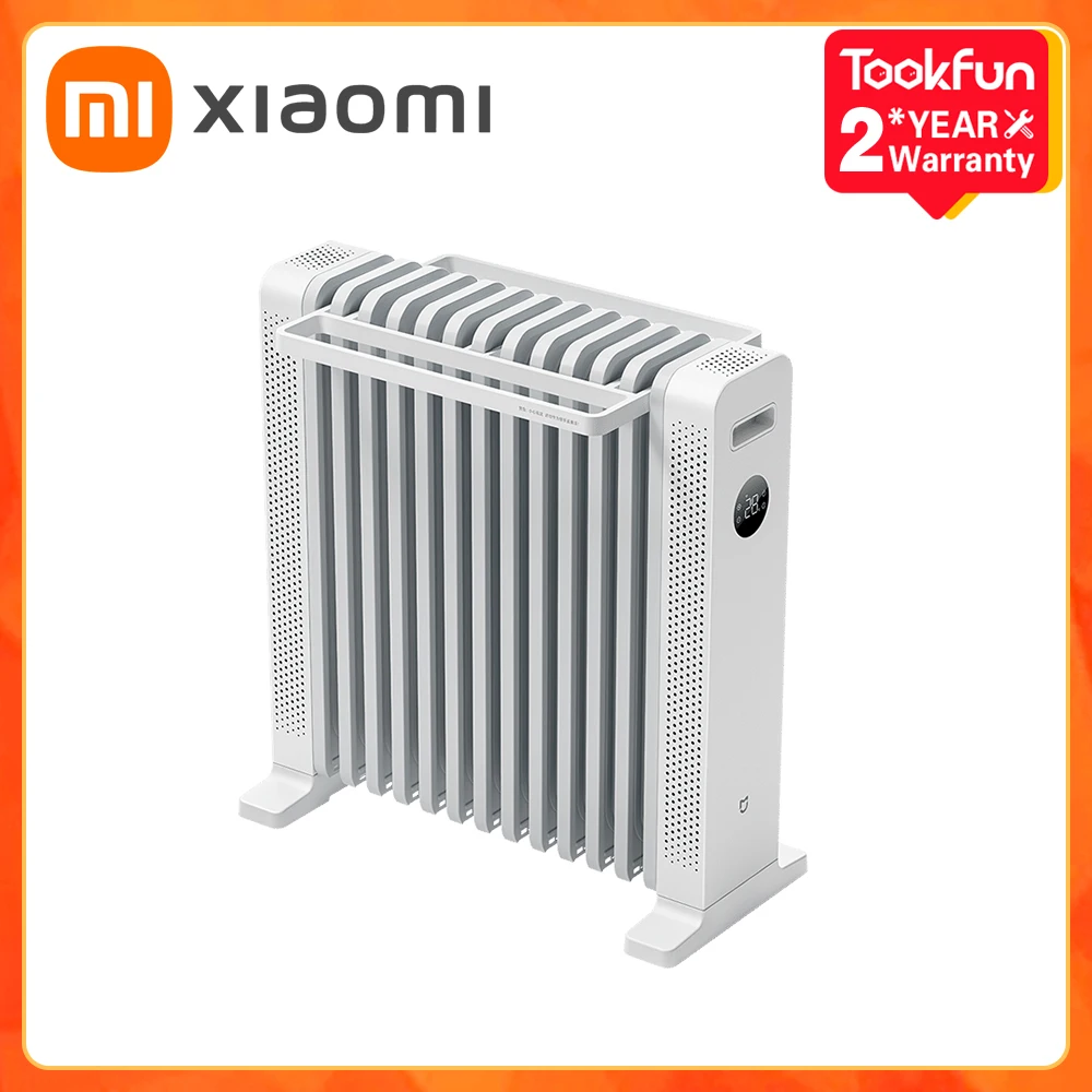 Фото Графеновый масляный обогреватель XIAOMI MIJIA, 2200 Вт, быстрые удобные электрические обогреватели для дома, двойная защита, умный термостат, приложение MIHOME №1