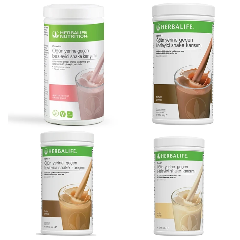 HERBALIFE 2150 G 4 Types Shakes Weight Loss High Protein Calorie Burn Fit Body Slimming Healthy Herbal Tea Aloe Vera Detox Toxin