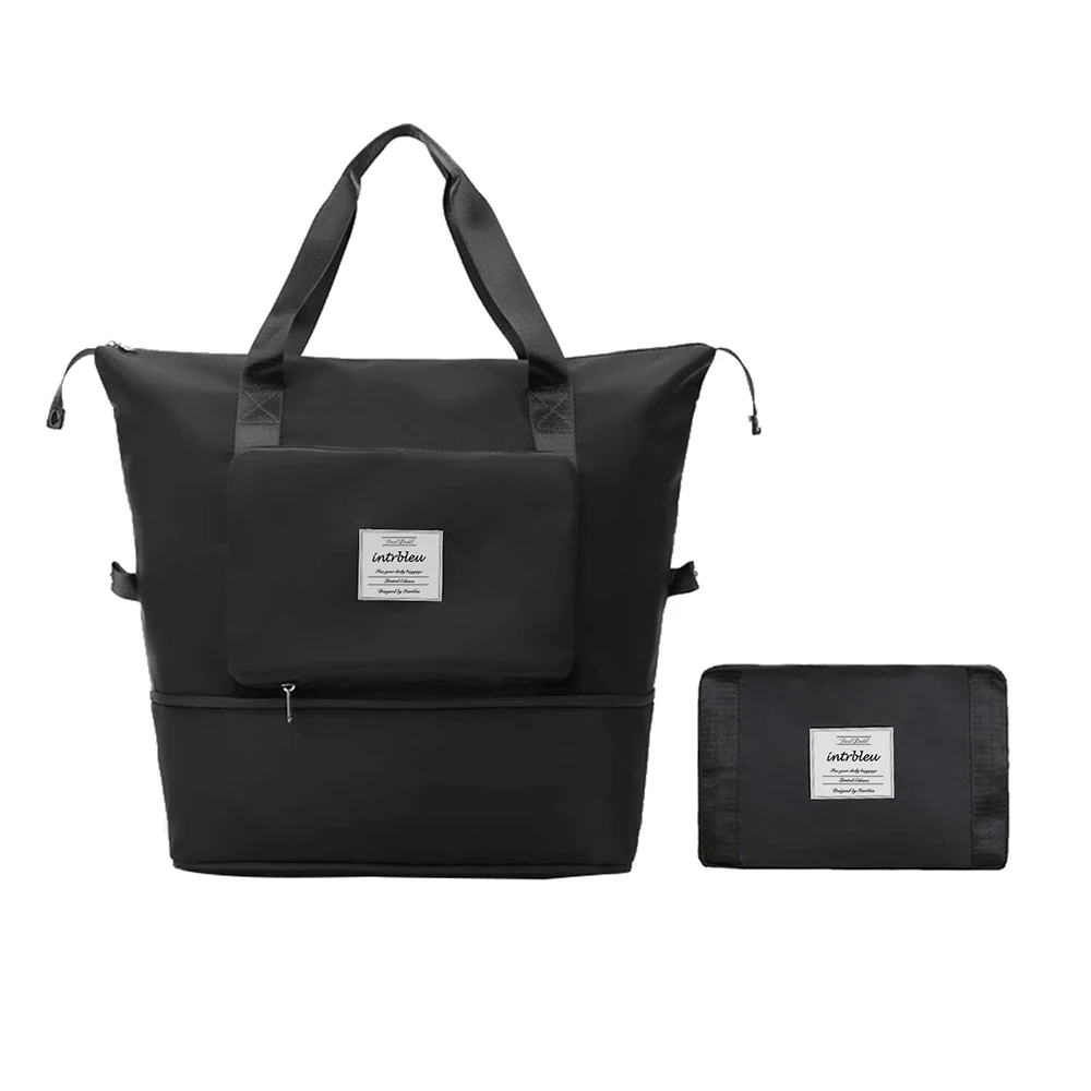 

Foldable Expansion Travel Duffel Bag with Dry and Wet Separation Sports Tote Gym Bag Weekender Overnight Bags for Women