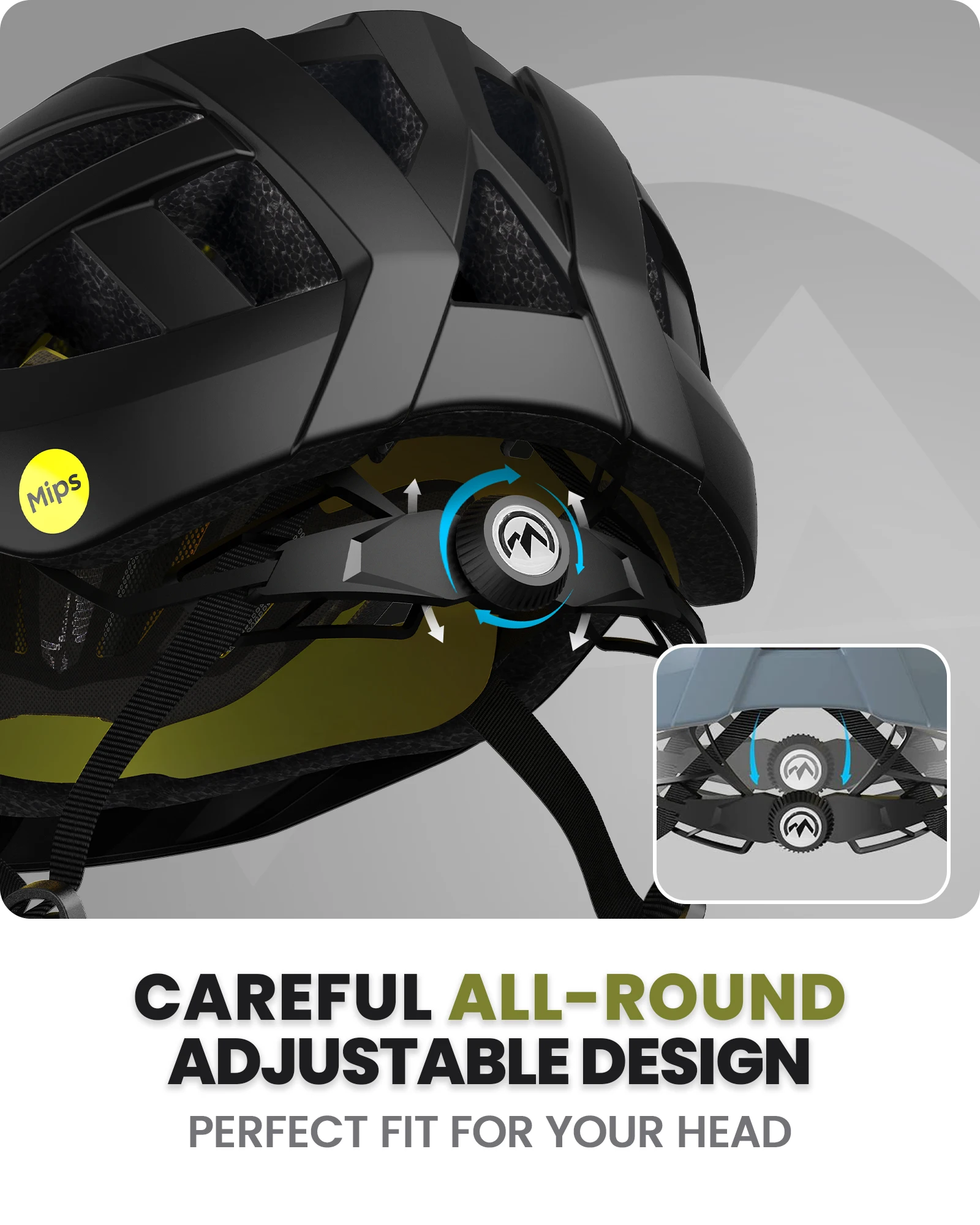 Фото Велосипедный шлем OutdoorMaster Gem MIPS с 2 съемными вкладышами, вентилируемый, для MTB и шоссейных велосипедов, регулируемый, безопасный велосипедный шлем №5