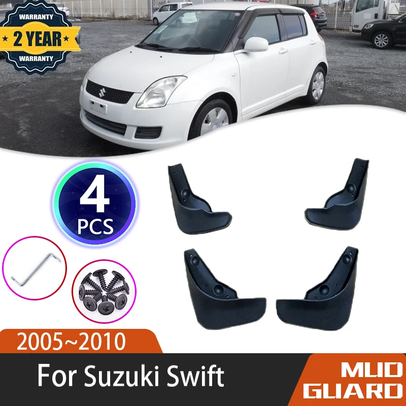 

4 Peice Set Car Mudguards For Suzuki Swift 2010 Accessories 2005~2010 Mudflap Mud Guard Flaps Splash Flap Fender Car Accessories