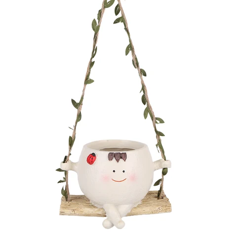 Подвесной горшок Swing Smile Face  из полимера