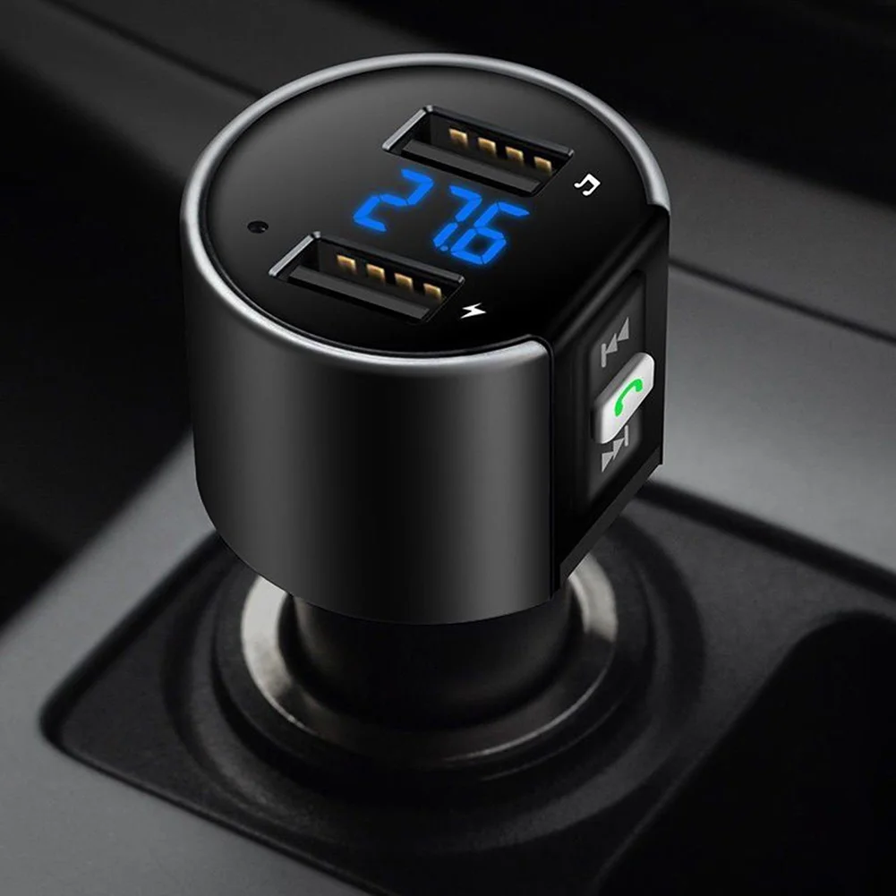 

Necessary for on-board electronics FM Transmitter Bluetooth Wireless Car kit Handfree Dual USB Car Charger 2.1A MP3 Music