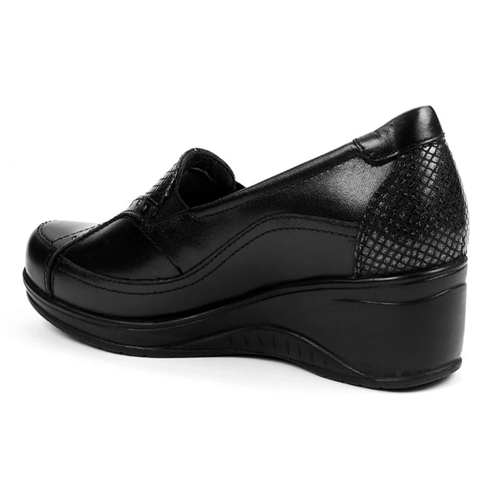 Forelli Genuine Leather Toe Orthopedic Four Seasons Mother Brown Women 'S Casual Shoes frl57603