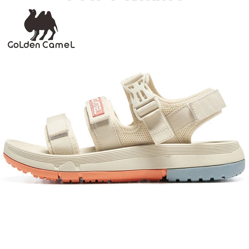 

GOLDEN CAMEL Platform Shoes Women's Sandals Summer Casual Open Toe Wedges Flat Beach Sandal Ladies Shoes for Women Lightweight