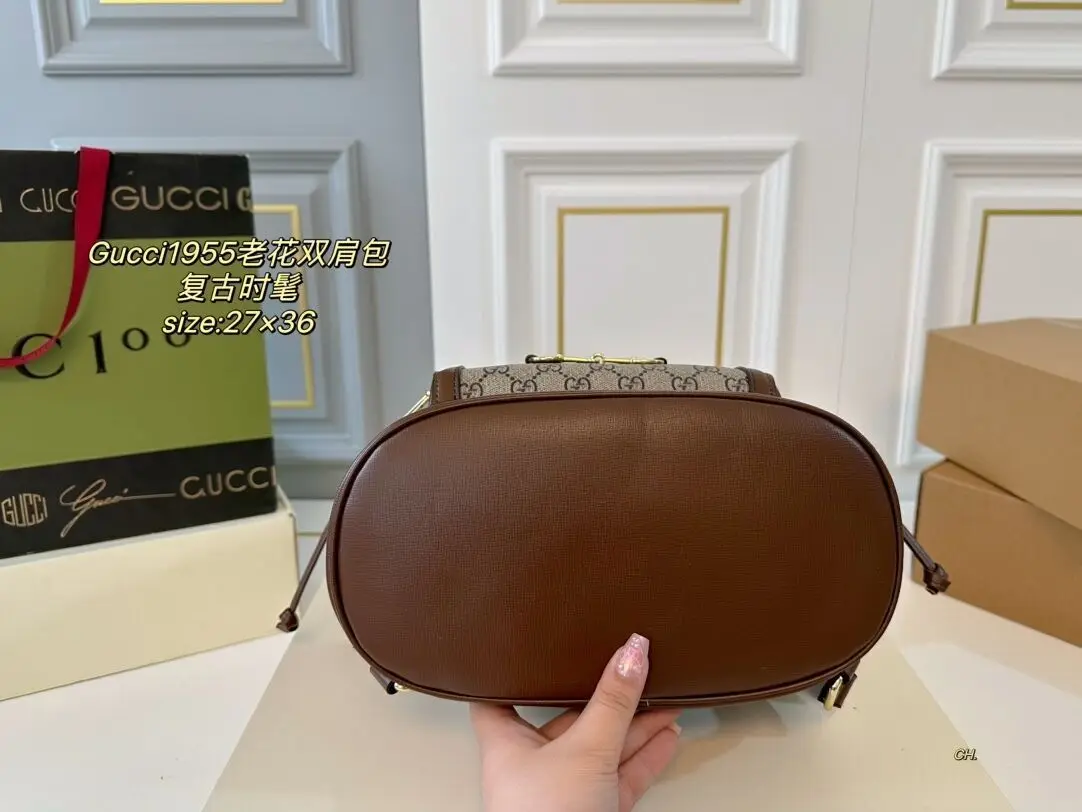 точная копия 1:1 Женская Большая Сумка С Принтом Gucci