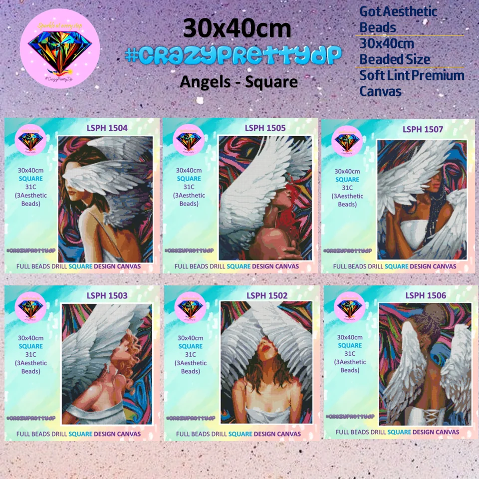 Crazyprettydp алмазная живопись лучший DP 30x40 см квадратные смолы ангелы Декор сделай