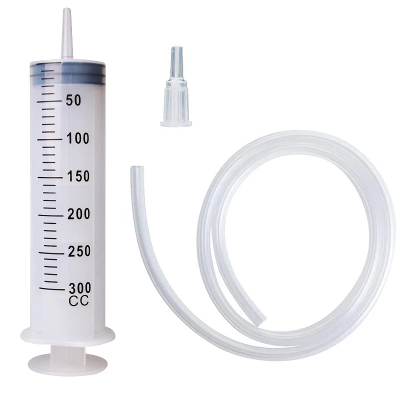 

1 Piece 300ml Plastic Syringe Blunt Tip Syringe Dispensing Syringe Dispensing Accessories Pet Nutrient Dispenser