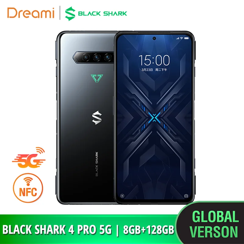 black shark 4 pro 5g nfc 128gb 256gb gaming phone smartphone mobile blackshark snapdragon 888 free global shipping