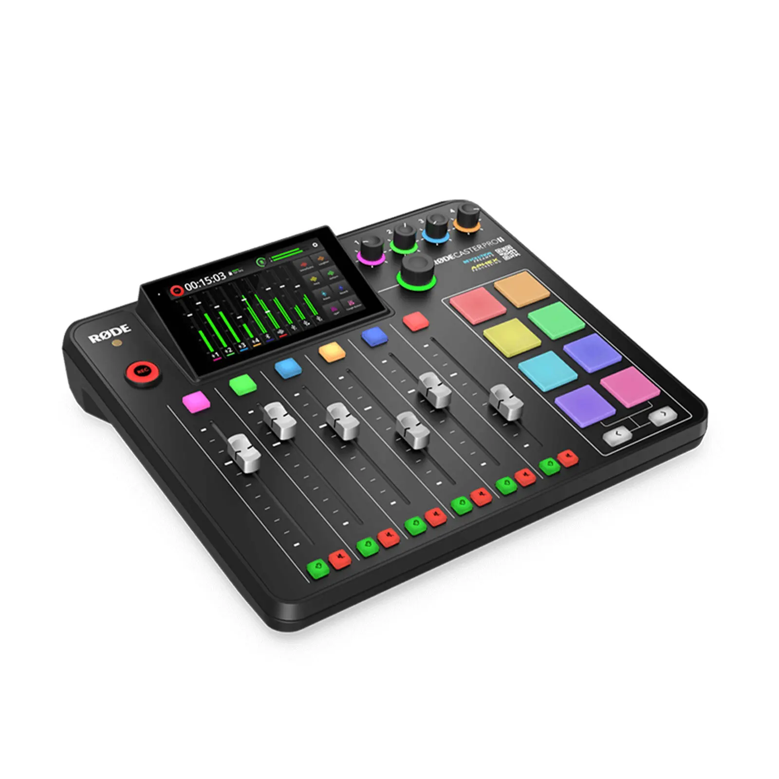 

Консоль для производства подкастов положительный @ Rode Rodecaster Pro II