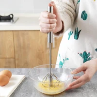egg beater semi automatic egg whisk hand held mixer kitchen gadgets stainless stee self turning egg stirrer kitchen accessories