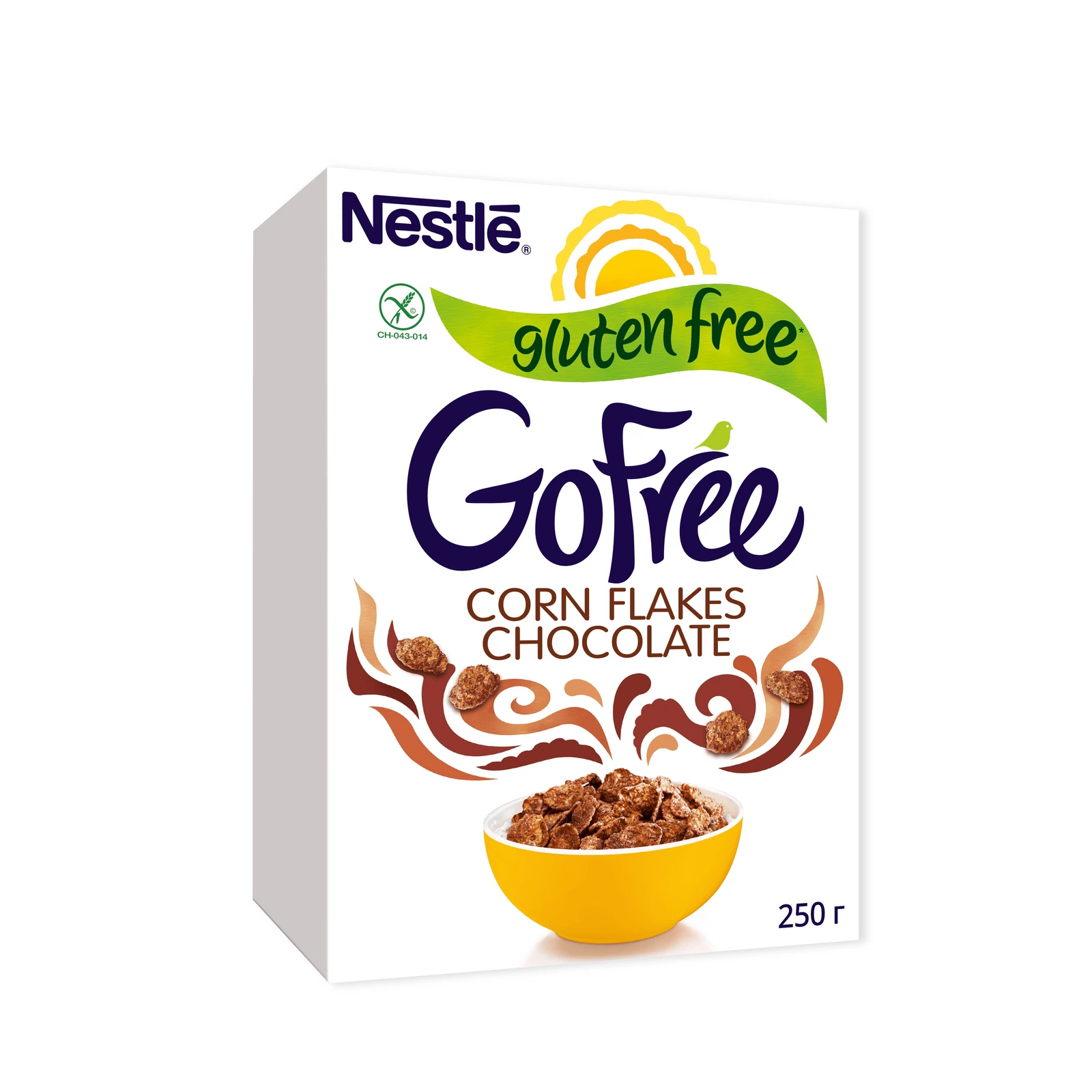 ЗАВТРАК БЕЗ ГЛЮТЕНА GO FREE шоколадный 250г быстрый кулинарный продукт с молочными хлопьями - вкусный, здоровый, без глютена, перекус.