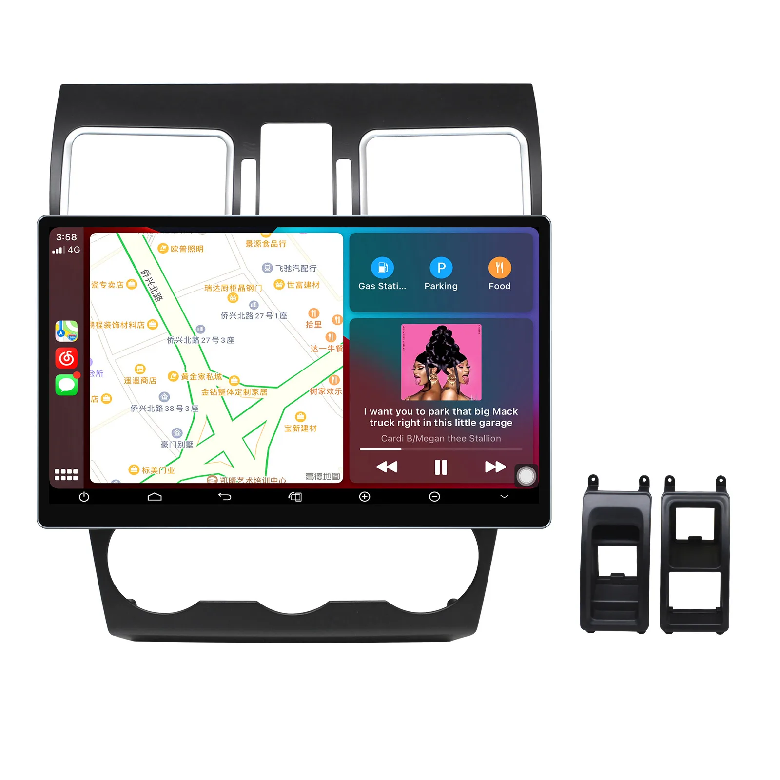 Автомагнитола 11 6 дюйма стерео мультимедийный плеер головное устройство Carplay 4G