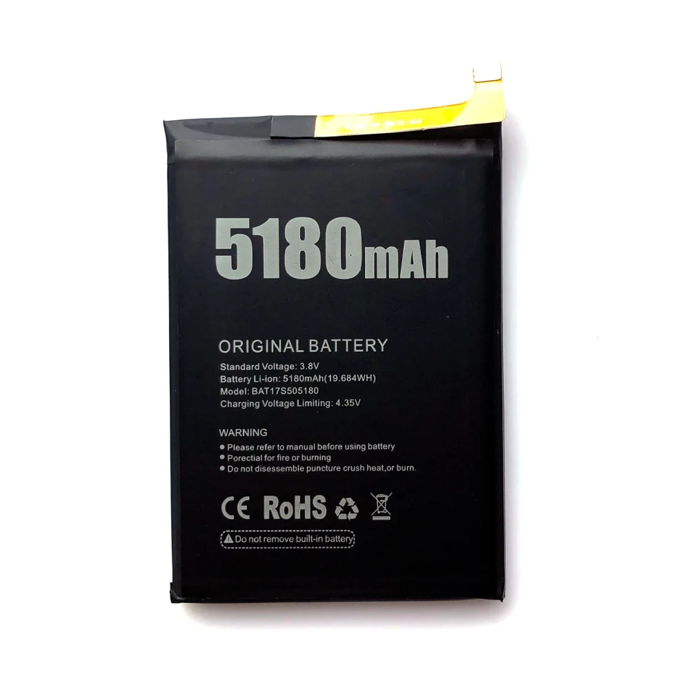 100% подлинный оригинальный 5180mAh BAT17S505180 DOOGEE S50 Аккумулятор Для запасная