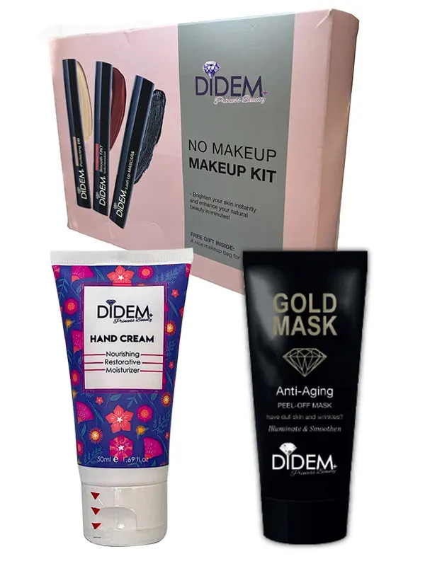 Set of 3 Makeup & Care Set - Women Makeup Moisturizing Mask and Hand Cream Kit