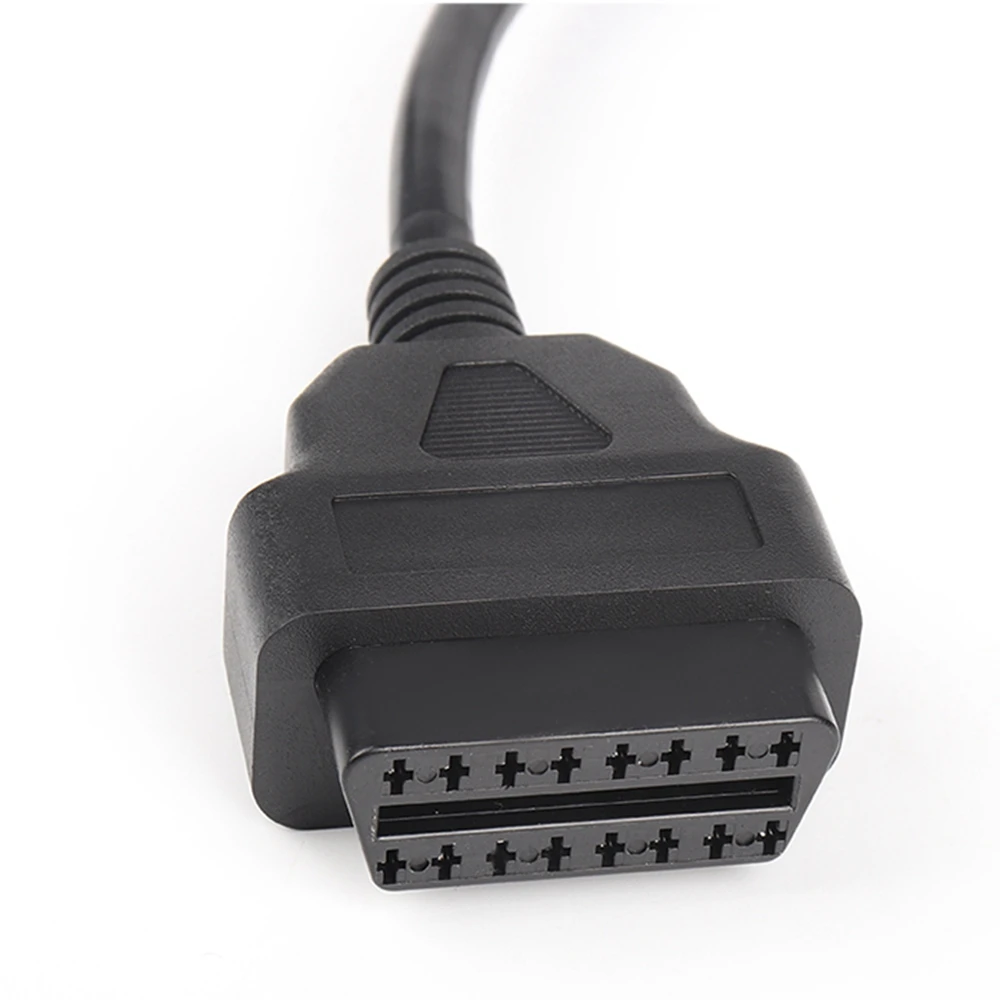 16-контактный Штекерный разъем OBD2 кабели для Автосканера OBDII Женский удлинитель