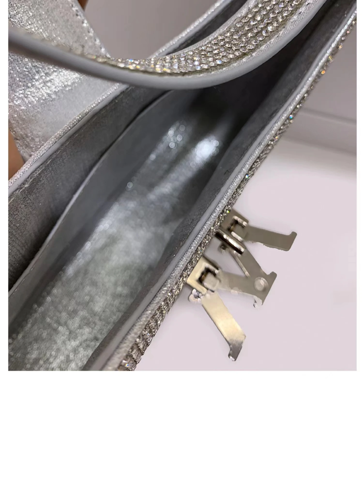 2023 Bling Rhinestone Party Purse Famous Luxury Half Moon Quality Evening Bags For Women