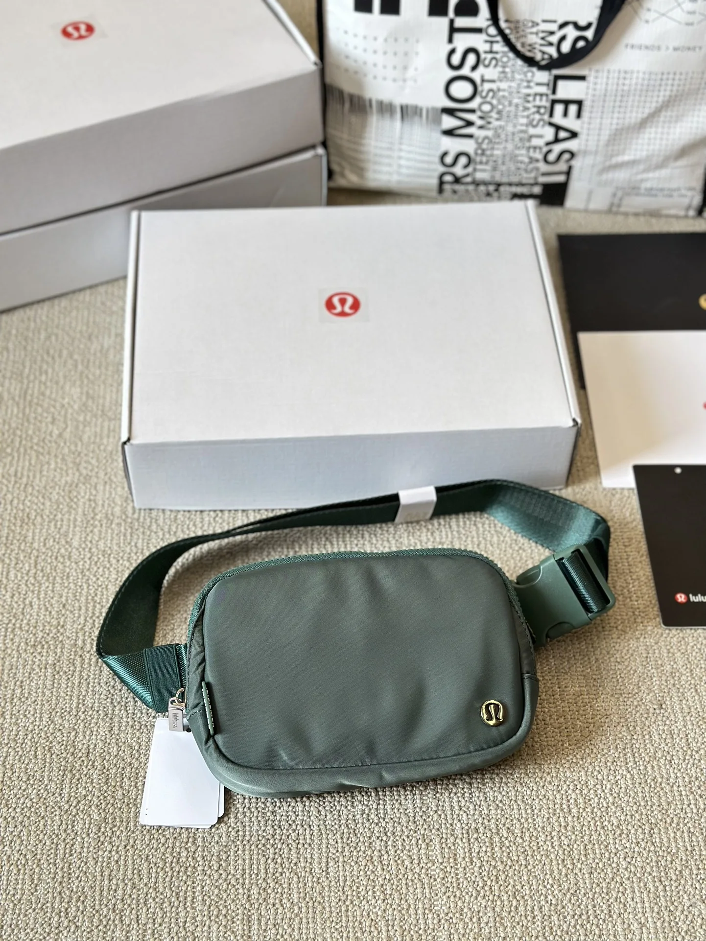 Lululemon Totes Cope 1: 1 2024 Новая Женская Сумочка КошелеК Плечо Курьер Мода Посыльный Пакет
