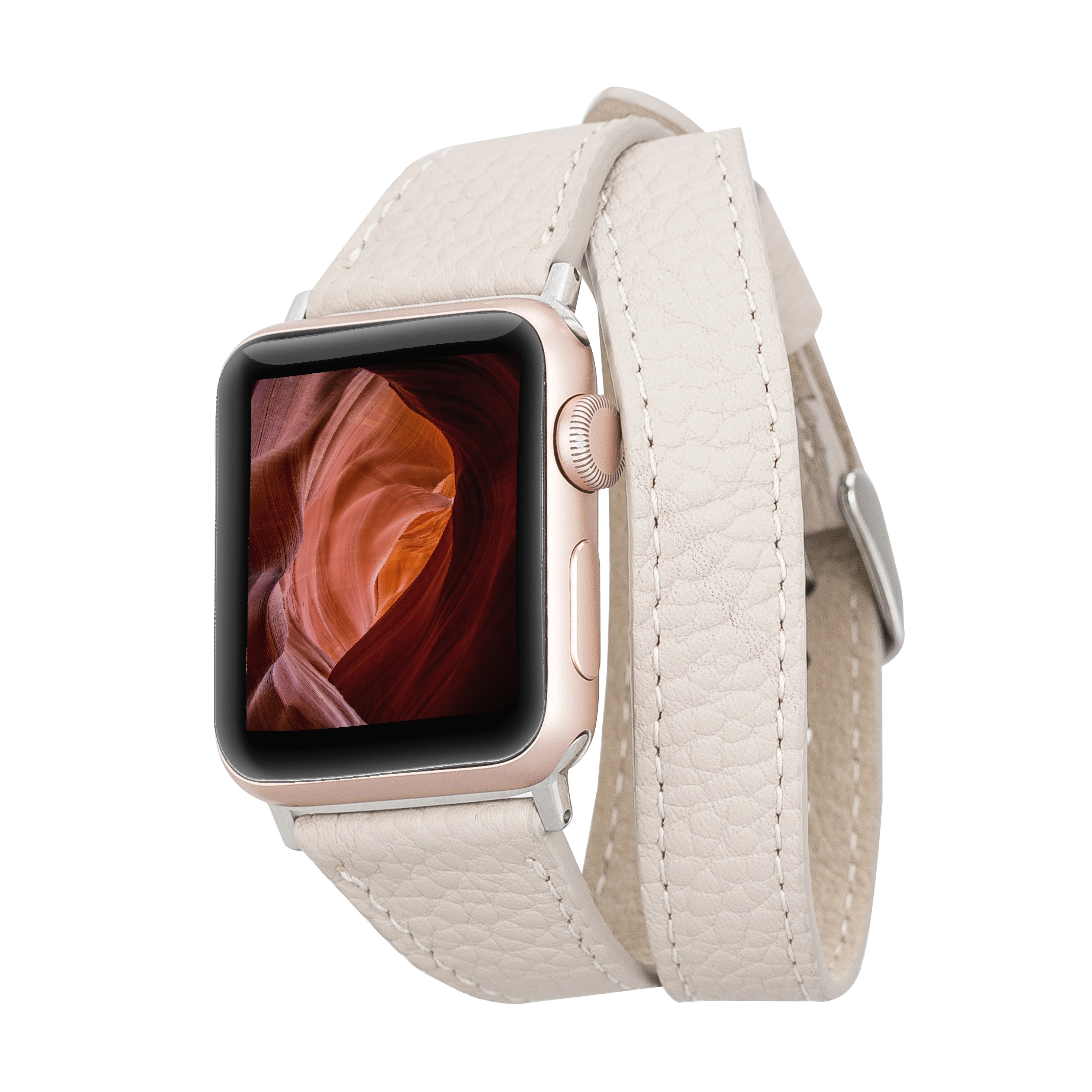 

Двусторонний шнур из натуральной кожи для Apple iWatch 38-40-41-42-44-45 мм